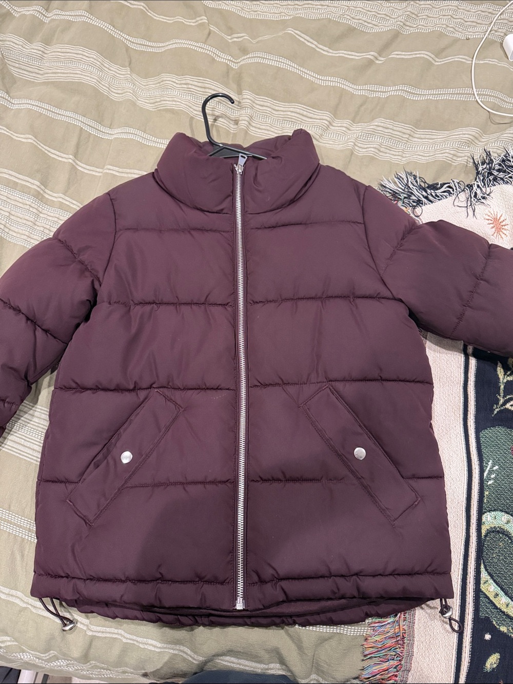 H&M Plum Puffer Jacket